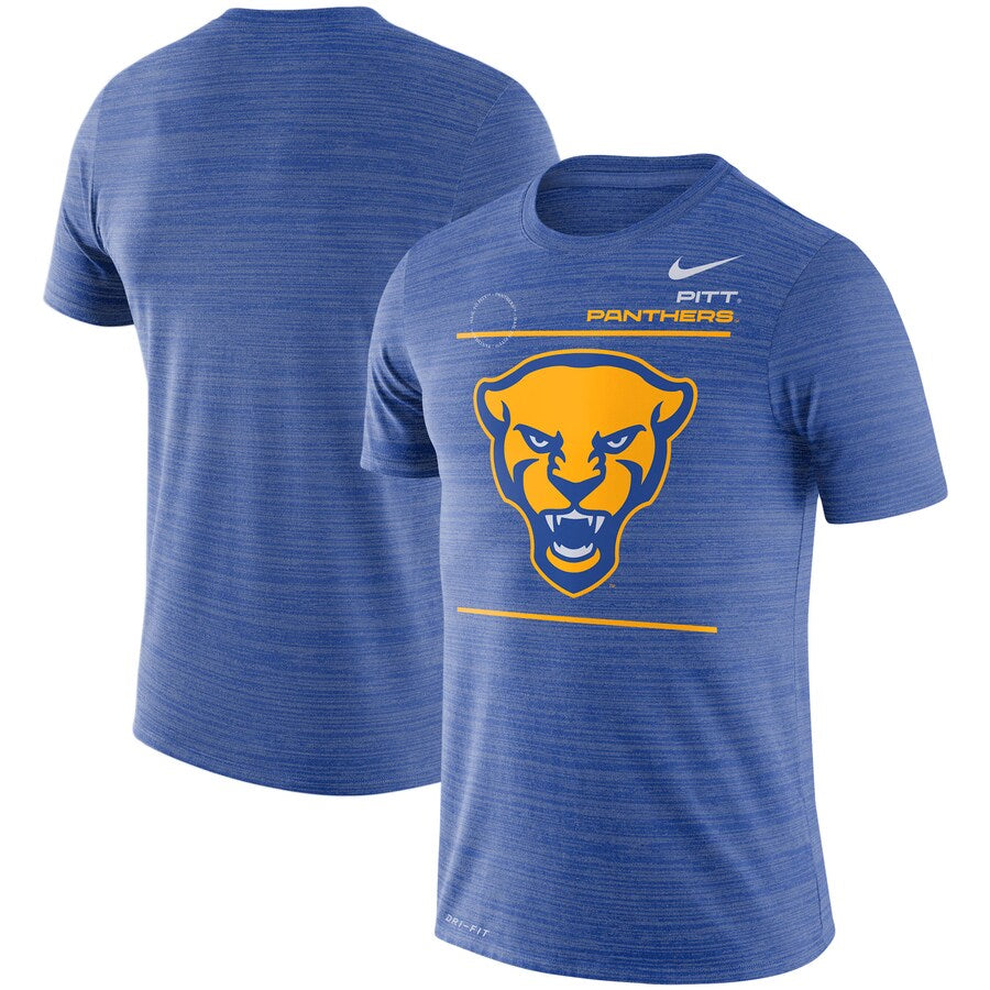 Pitt Panthers NCAA UK Nike Sideline Velocity Performance T-Shirt - Royal - UKASSNI