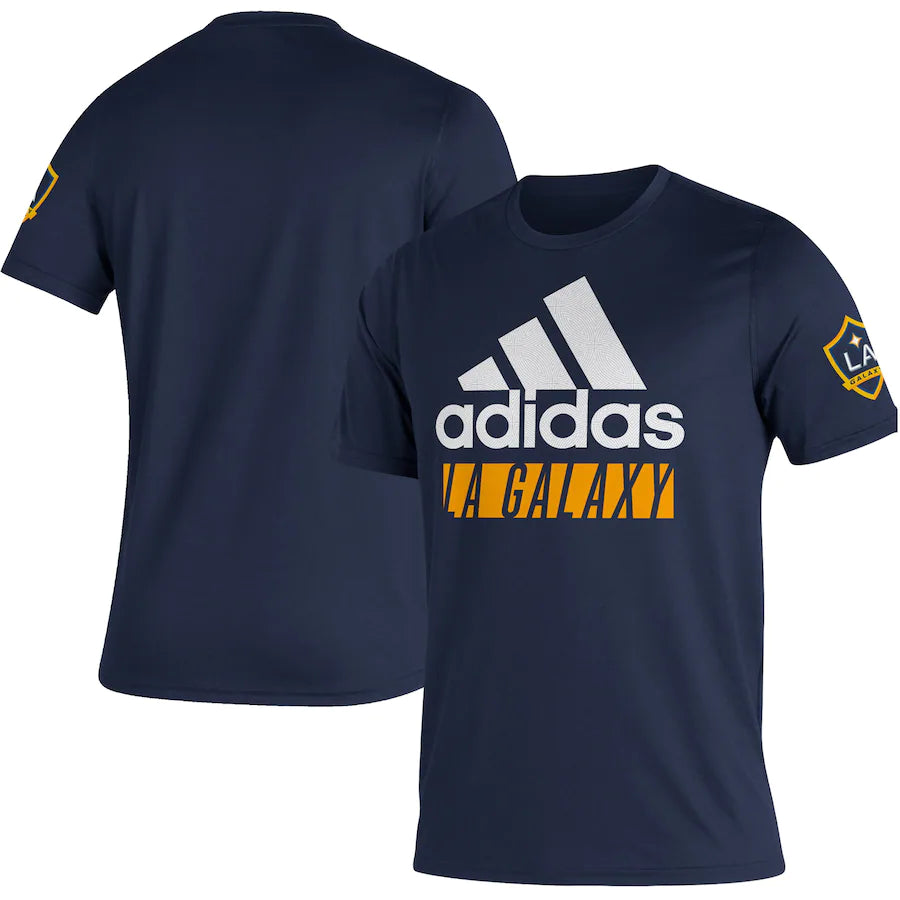 LA Galaxy MLS UK Large adidas Creator Vintage T-Shirt - Navy - UKASSNI