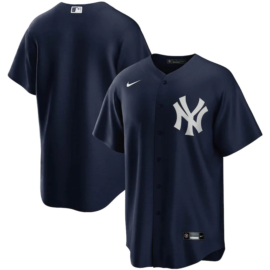 New York Yankees Medium MLB UK Nike Alternate Replica Team Jersey - Navy - UKASSNI