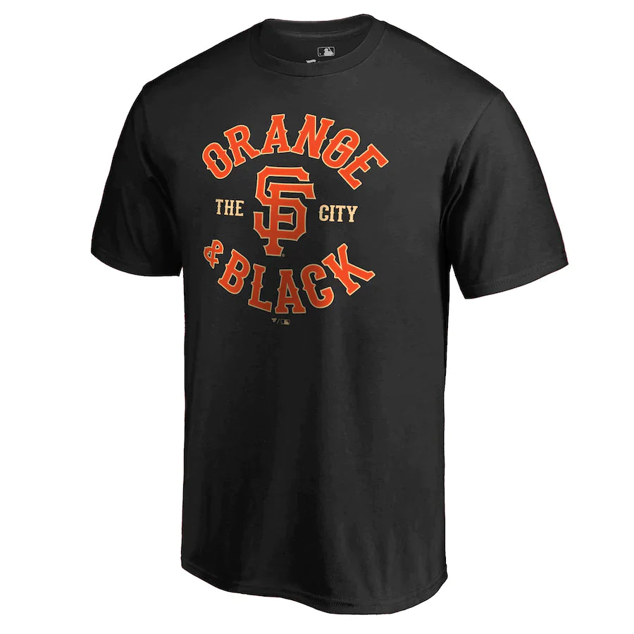 San Francisco Giants MLB UK Hometown Collection Orange & Black T-Shirt - Black - UKASSNI