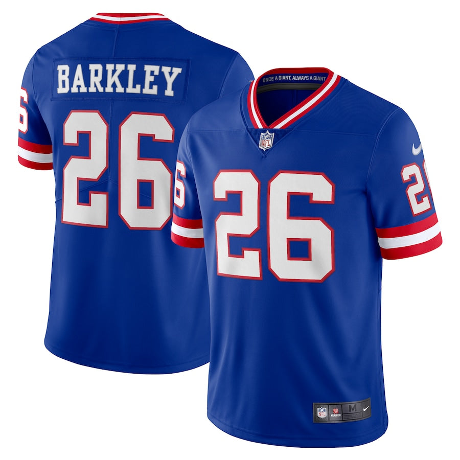 Nike Men's Saquon Barkley Royal New York Giants Player Name and Number Long  Sleeve T-shirt