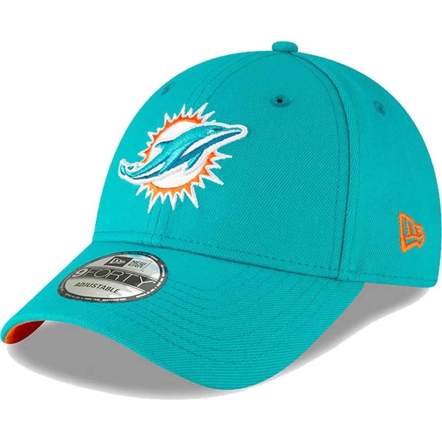 Miami Dolphins NFL UK New Era 9FORTY The League Adjustable Hat - Aqua - UKASSNI