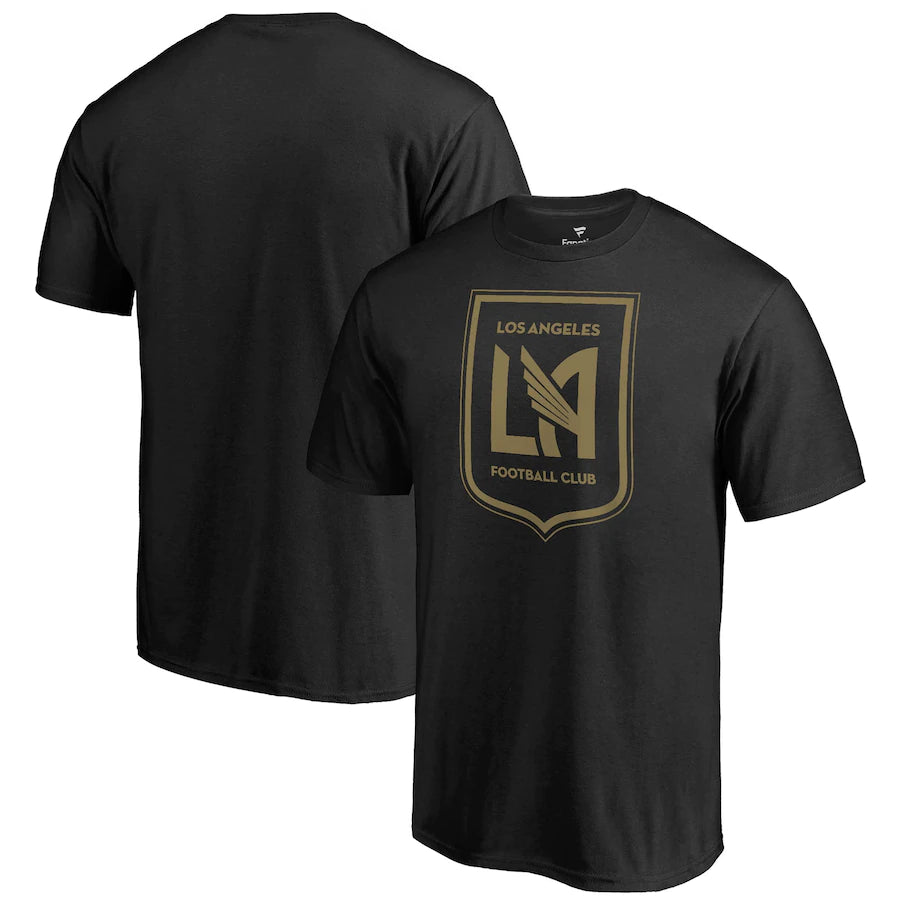 LAFC MLS UK Fanatics Branded Team Primary Logo T-Shirt – Black (UK Stock) - UKASSNI