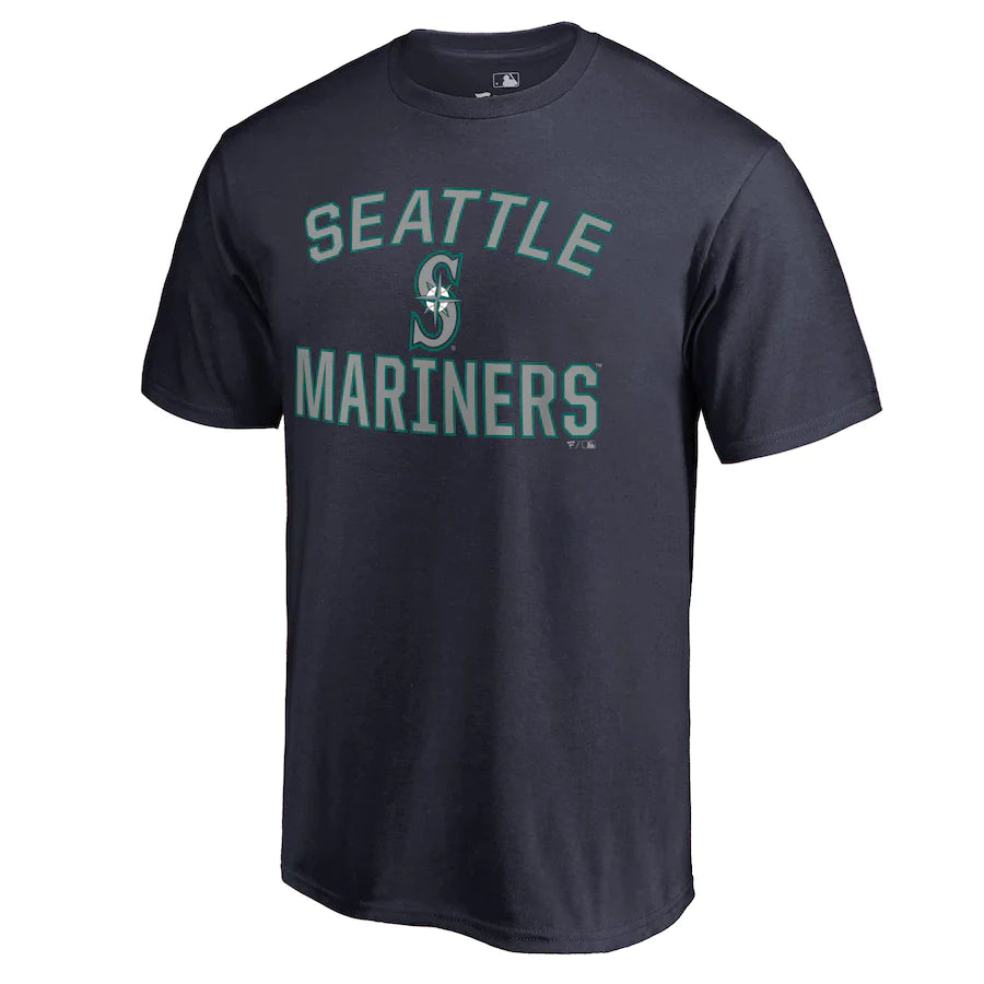 Seattle Mariners MLB UK Medium Victory Arch T-Shirt - Navy - UKASSNI