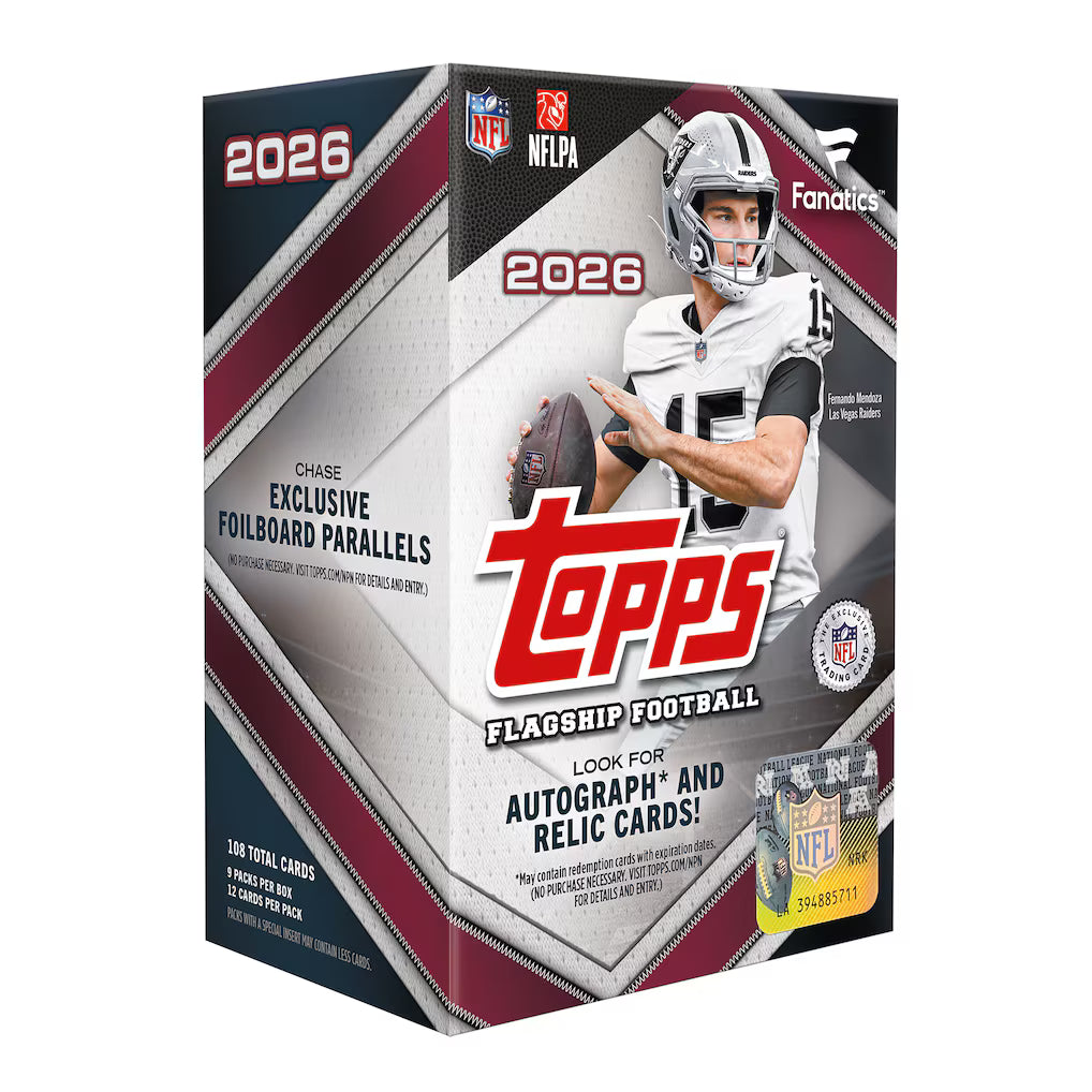 NFL Trading Cards Box – Topps 2026 Flagship Football Factory Sealed – Value Box (USA Sourced) by Topps