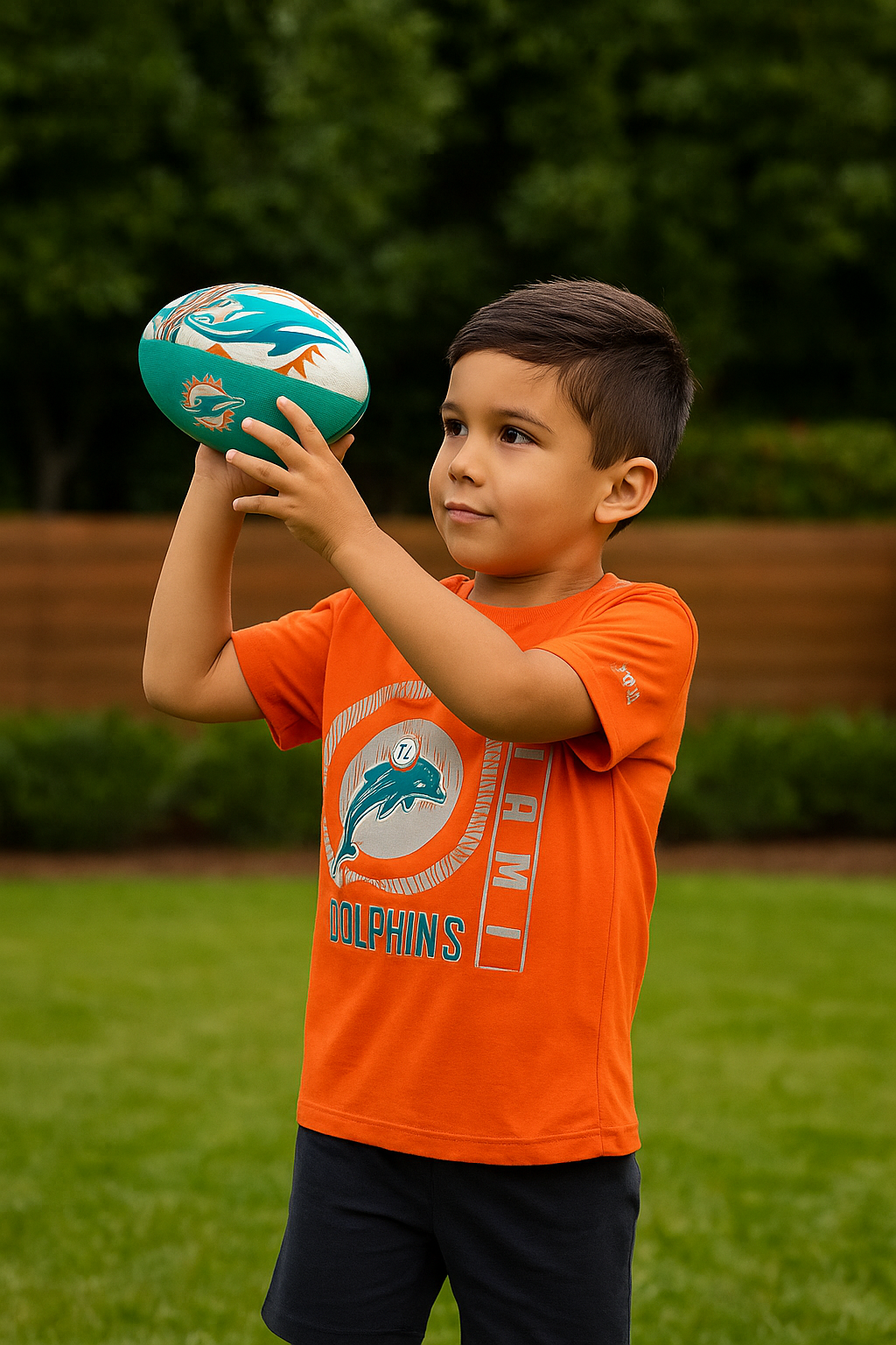 Miami Dolphins NFL UK Air Tech Mini Football (UK Stock) - UKASSNI