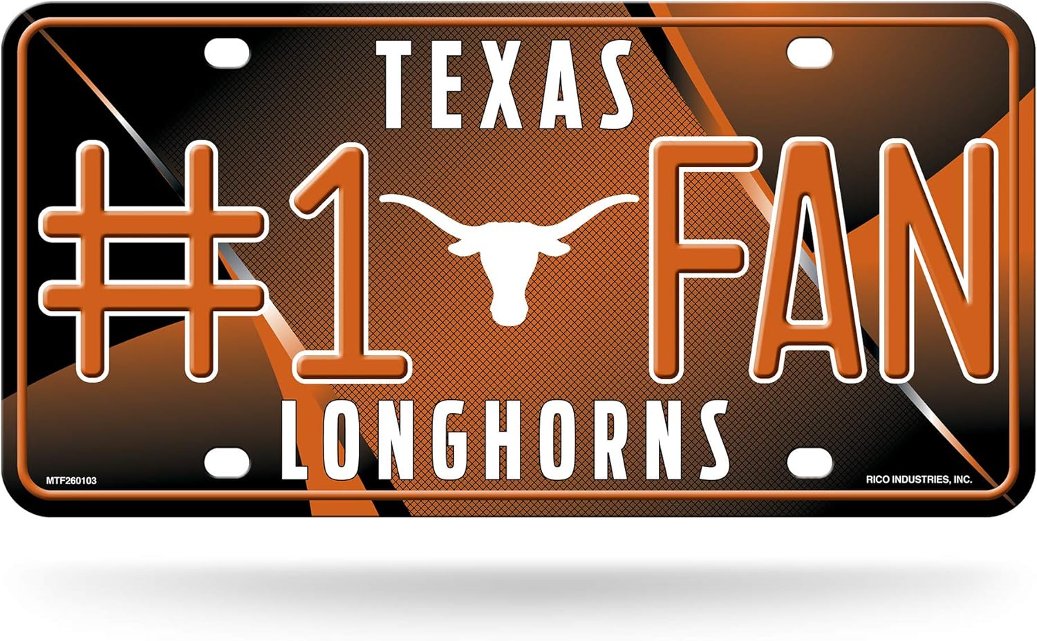 Texas Longhorns Rico Tag NCAA UK 1 Fan License Plate (UK Stock) - UKASSNI