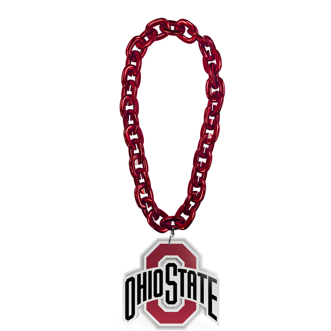 Ohio State Buckeyes Necklaces – Buckeyes NCAA UK Logo – Scarlet (UK Ready)