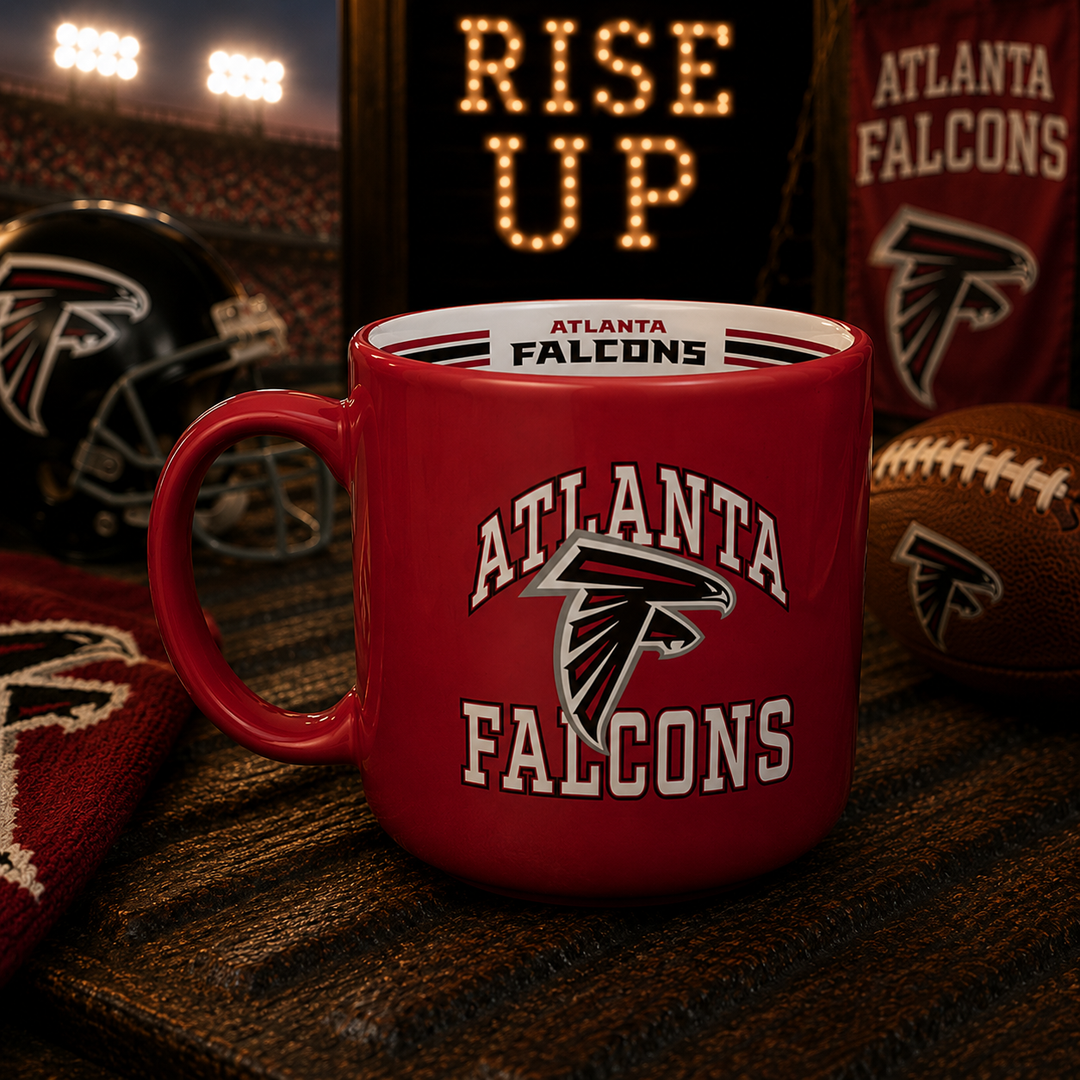 Atlanta Falcons NFL Stripe Mug - 15oz (UK Ready)