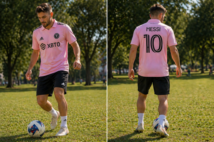Inter Miami CF MLS Lionel Messi Replica Jersey – Pink – XL (UK Stock) - UKASSNI