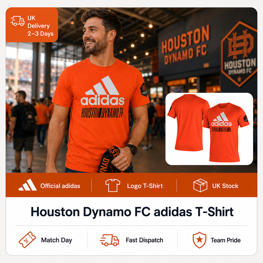 Houston Dynamo MLS adidas Creator Vintage T-Shirt – Orange – Medium (UK Stock) - UKASSNI