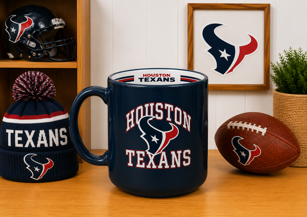 Houston Texans NFL Stripe Mug - 15oz (UK Ready)