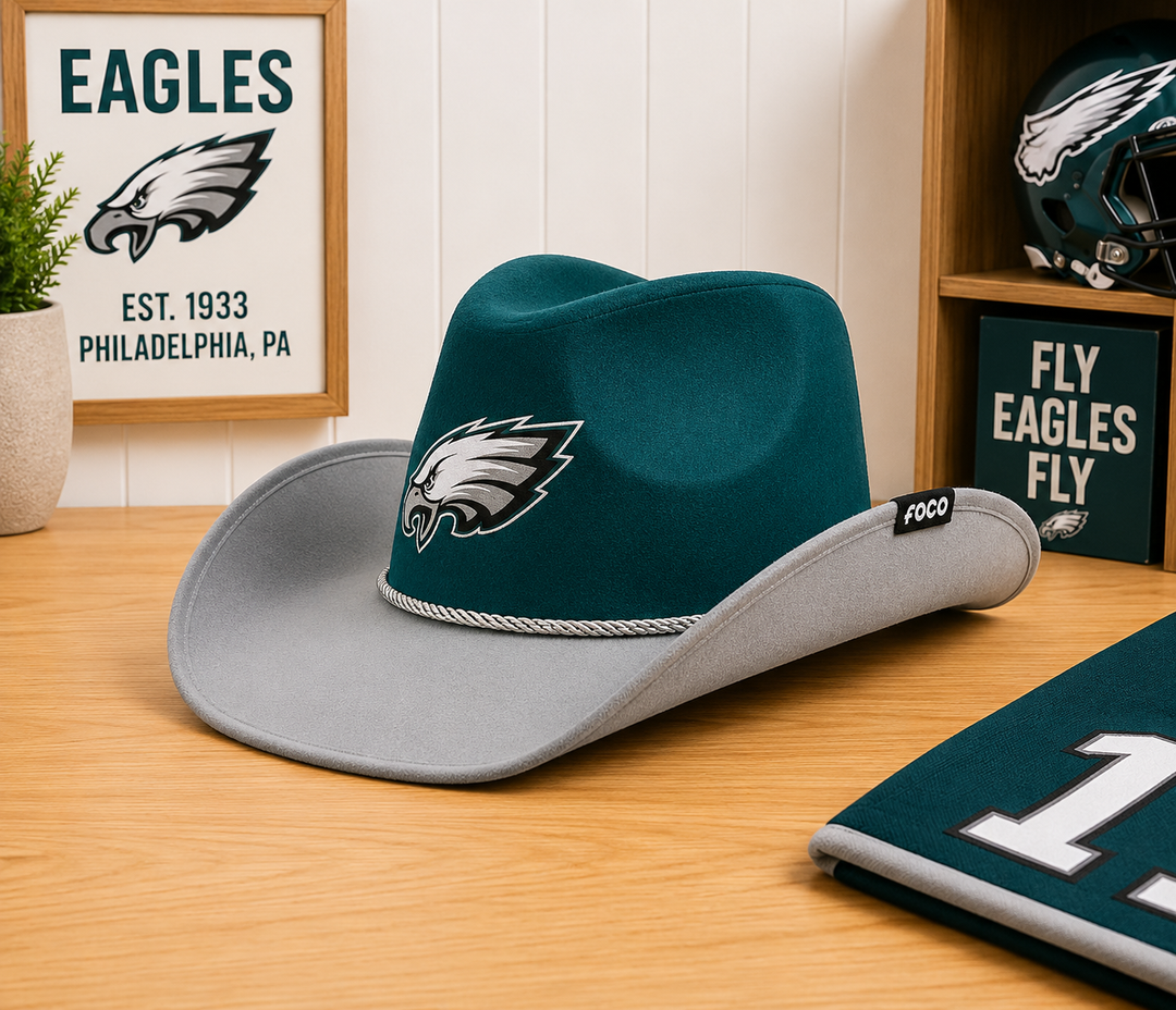 Philadelphia Eagles NFL Two-Tone Cowboy Hat (UK Ready)