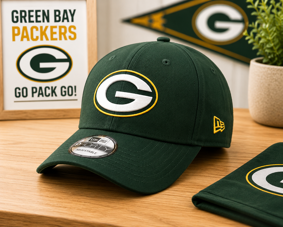 Green Bay Packers NFL New Era The League 9Forty Adjustable Hat – Green (UK Stock)