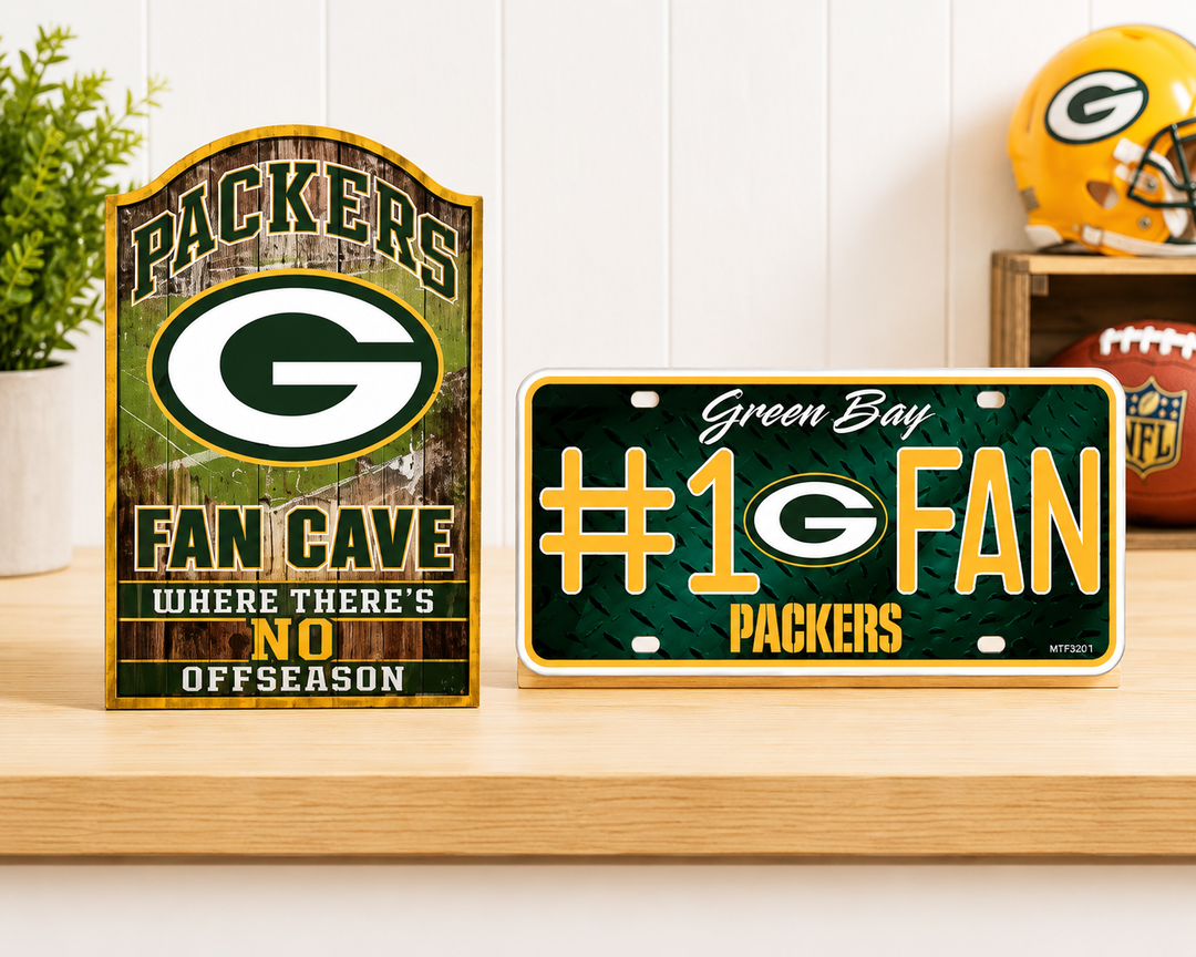 Green Bay Packers NFL Fan Cave Sign + 