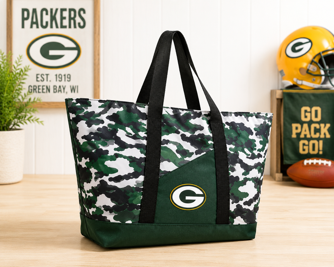 Green Bay Packers NFL Littlearth Super-Duty Camo Tote Bag – (UK Stock)