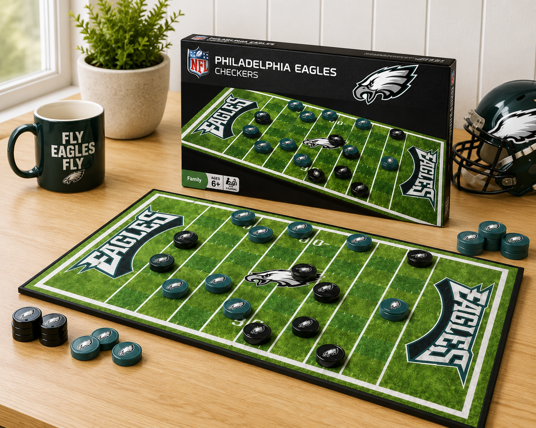 Philadelphia Eagles NFL Checkers Set (UK Ready)