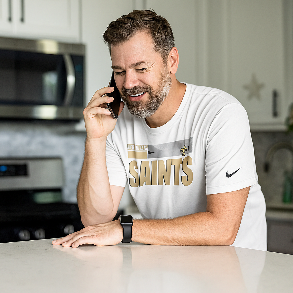 New Orleans Saints Nike Sideline Impact Legend Performance T-Shirt – White (UK Stock) - UKASSNI