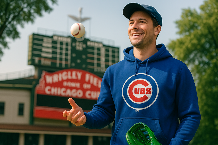 Chicago Cubs MLB UK 2XL Fanatics Branded Team Wordmark Pullover Hoodie – Royal (UK Stock) - UKASSNI