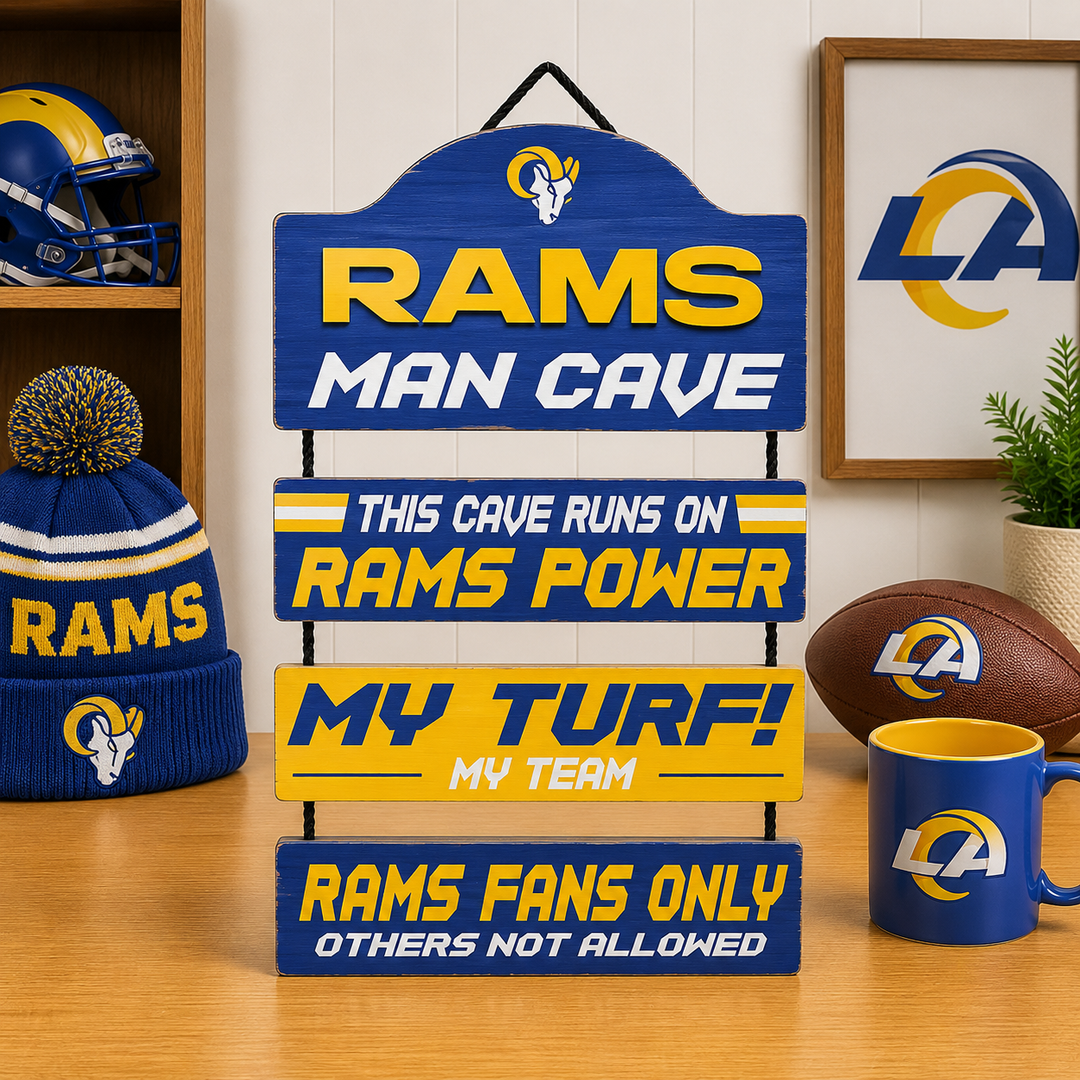 Los Angeles Rams UK Man Cave Dangle Sign