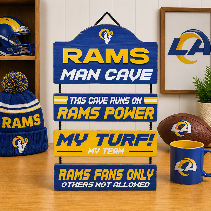 Los Angeles Rams UK Man Cave Dangle Sign
