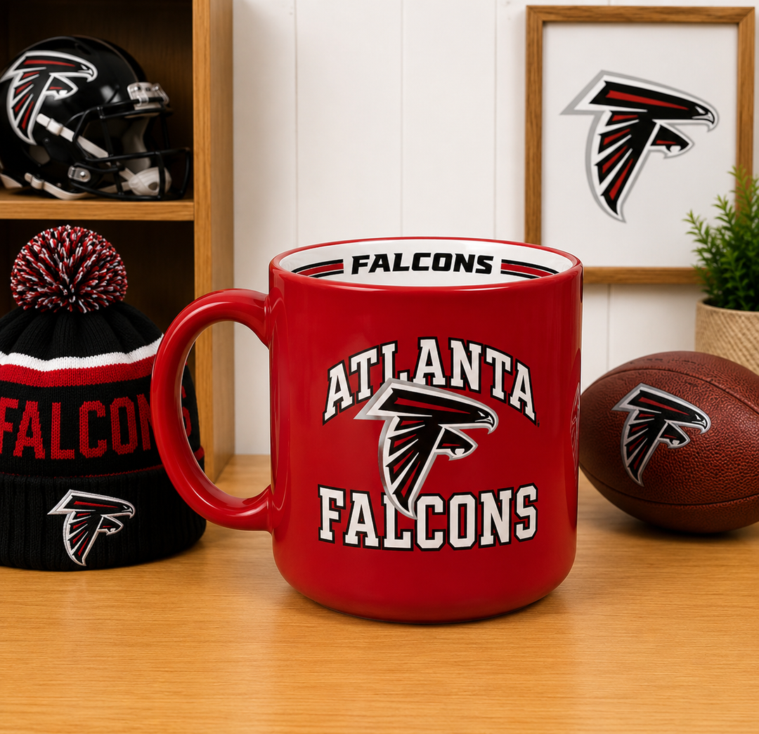 Atlanta Falcons NFL Stripe Mug - 15oz (UK Ready)