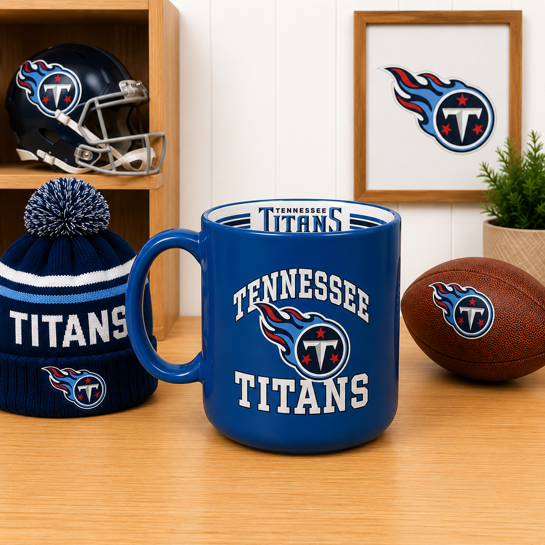 Tennessee Titans NFL Stripe Mug - 15oz (UK Ready)