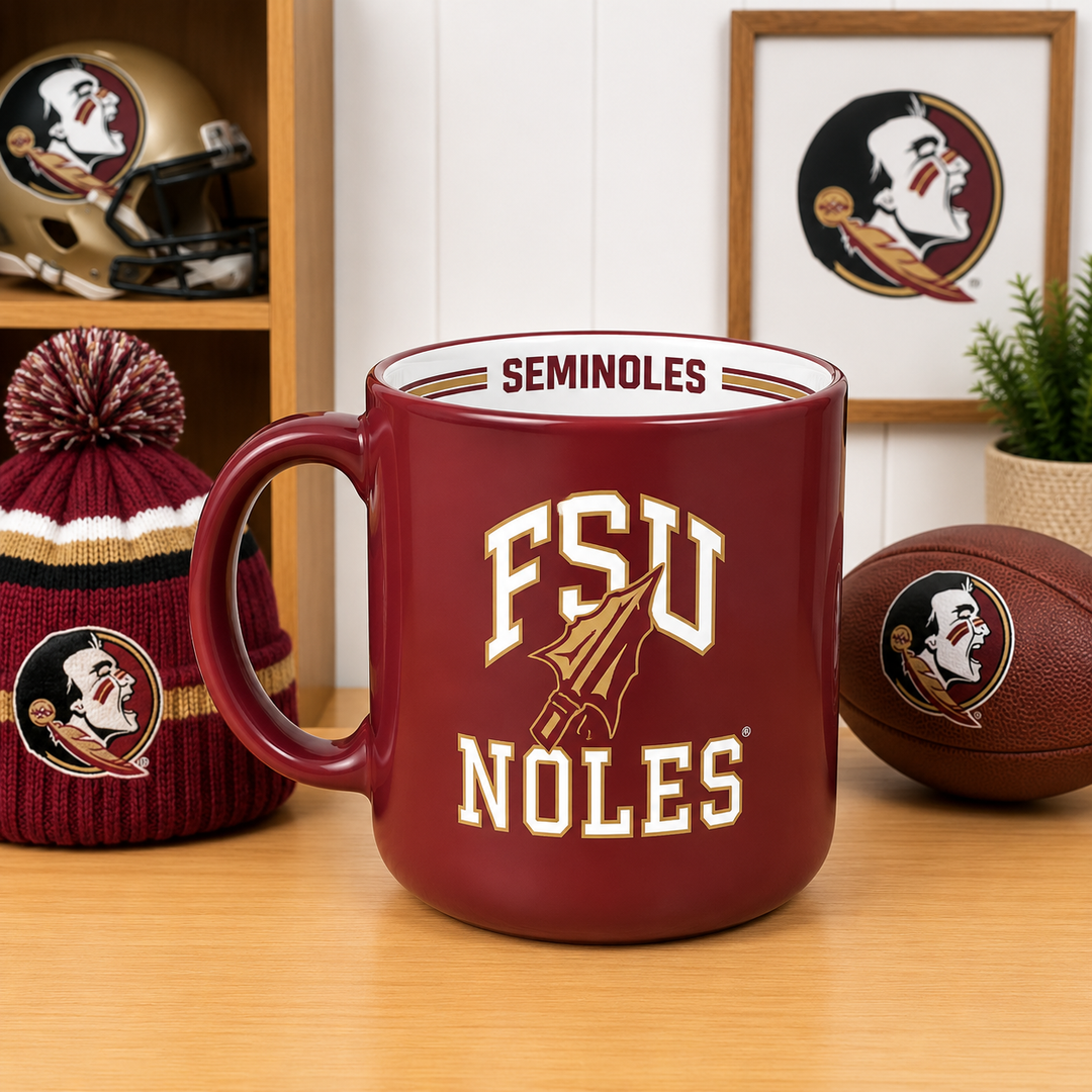 Florida State Seminoles NCAA 15oz Stripe Mug (UK Stock)