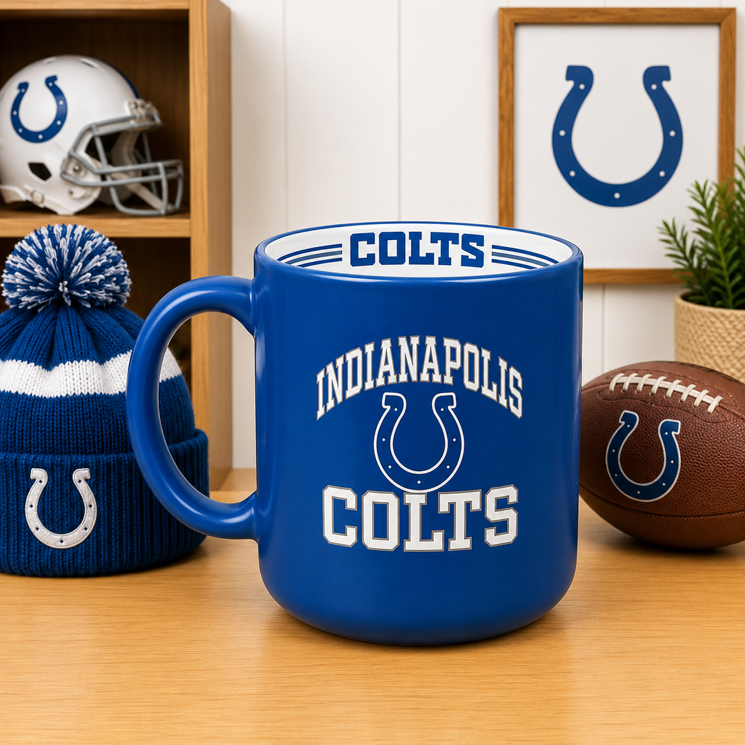 Indianapolis Colts NFL 15oz Stripe Mug (UK Stock)