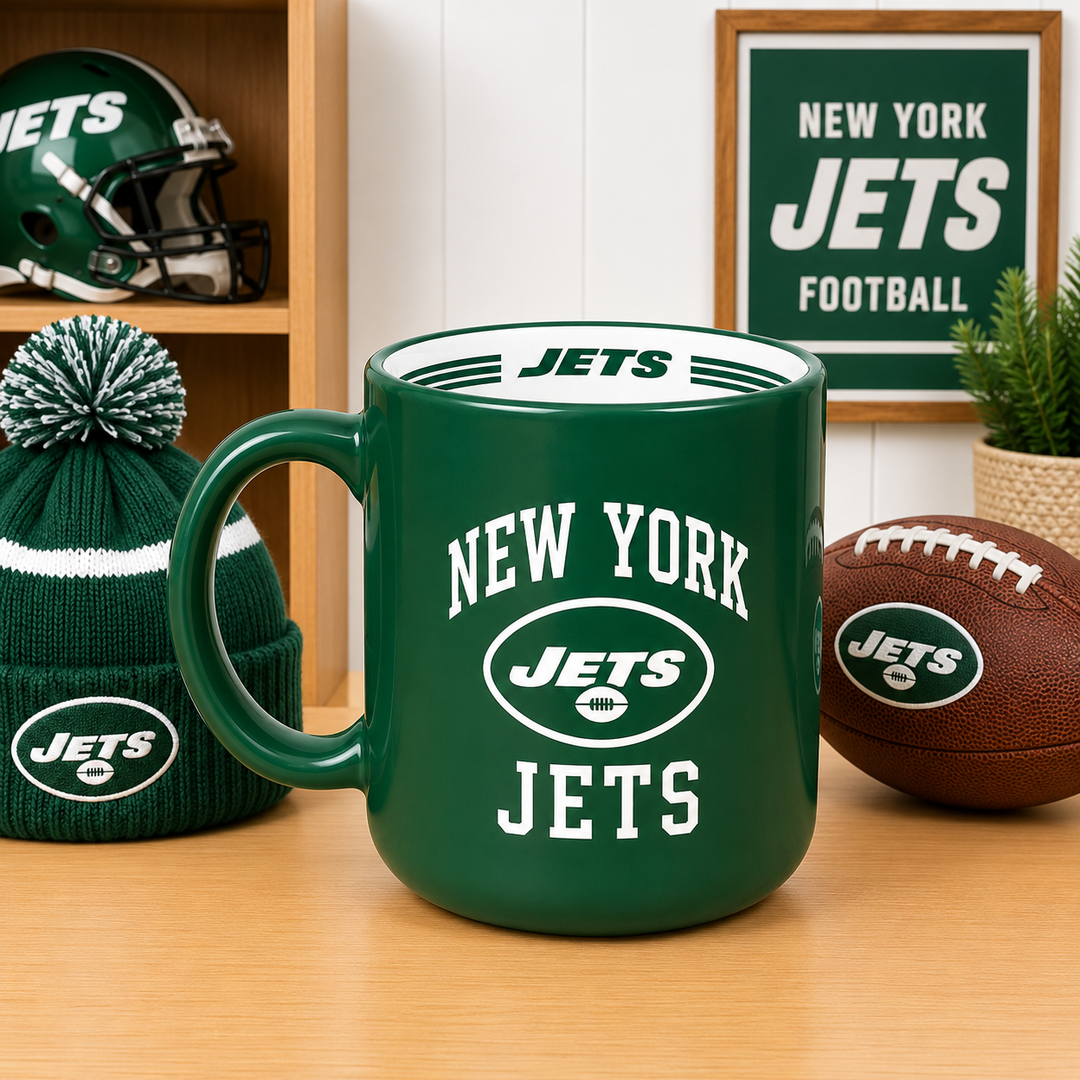 New York Jets NFL 15oz. Stripe Mug (UK Stock)