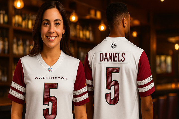 Jayden Daniels Washington Commanders NFL Nike Player Game Jersey – White (USA Stock) - UKASSNI