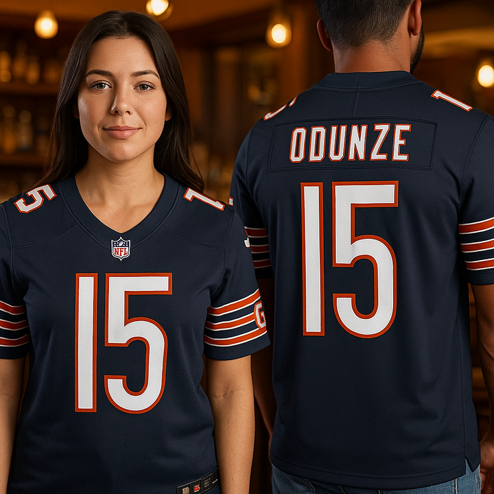 Rome Odunze NFL UK Small Chicago Bears Nike Vapor F.U.S.E. Limited Jersey - Navy