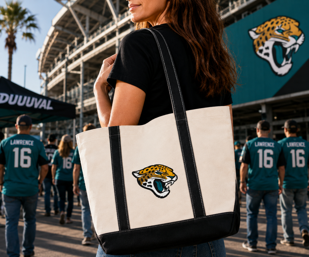 Jacksonville Jaguars NFL Canvas Tote Bag “DUUUVAL” – (UK Stock)
