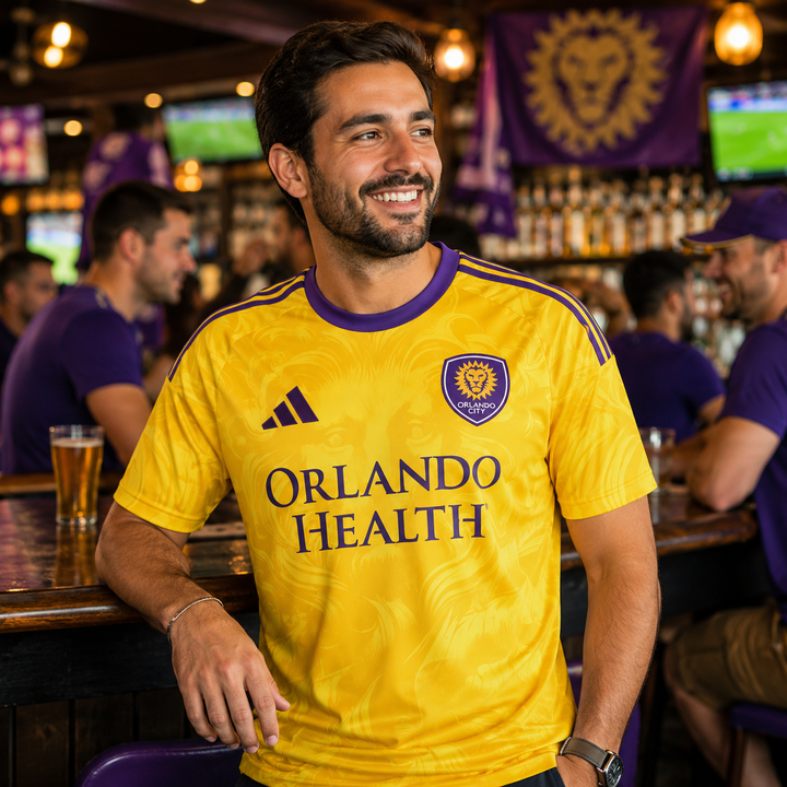 Orlando City SC Jersey - MLS adidas 2026 Sunken Treasure Kit Replica – Gold (USA Sourced)
