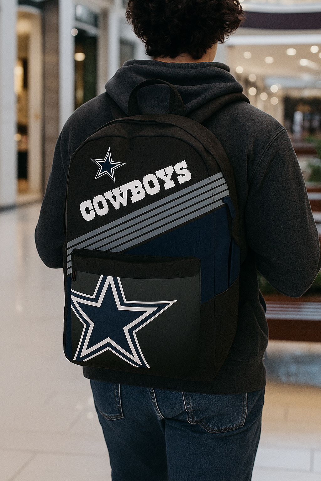 Dallas Cowboys NFL UK MOJO Ultimate Fan Backpack – Navy (UK Stock) - UKASSNI