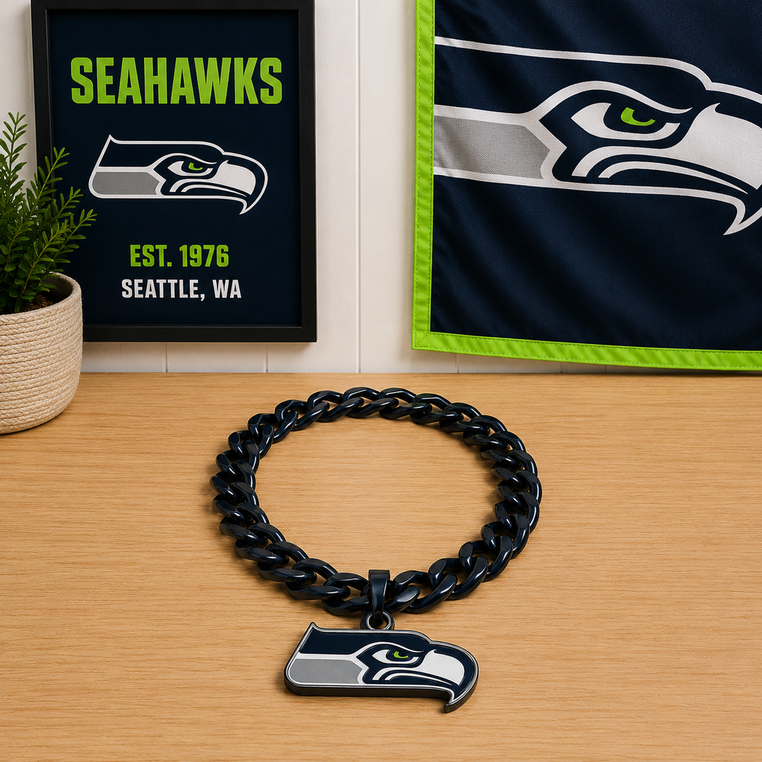 Seattle Seahawks NFL UK Logo FanFave Fan Chain (UK Stock)