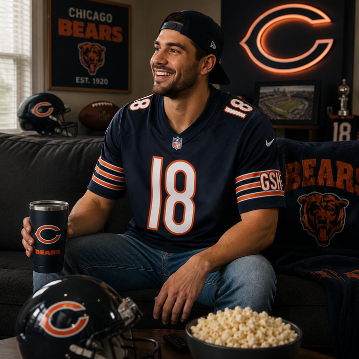 Chicago Bears NFL Caleb Williams Nike Player Game Jersey – Navy – XL (UK Stock)