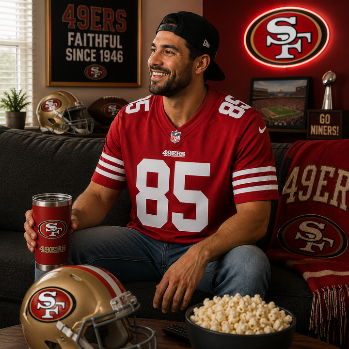 San Francisco 49ers NFL George Kittle Nike Player Game Jersey - Scarlet (USA Stock)