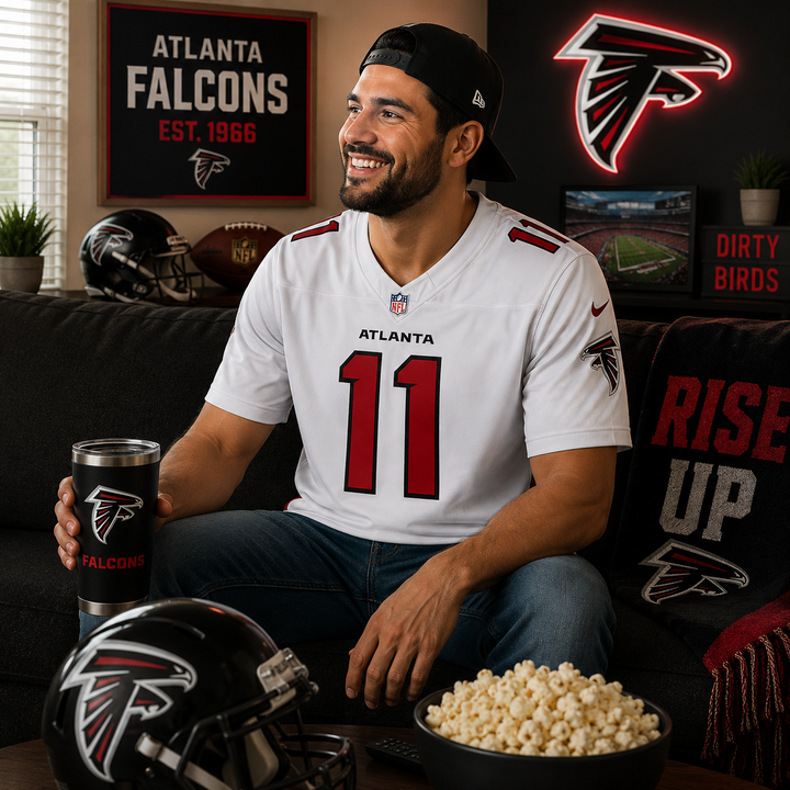 Atlanta Falcons NFL Jalon Walker Nike Vapor F.U.S.E. Sewn Down Limited Jersey – White (USA Stock)