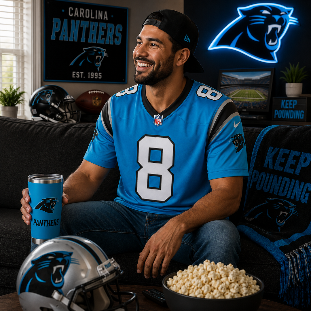 Carolina Panthers NFL Jaycee Horn Nike Alternate Game Jersey – Blue (USA Stock)