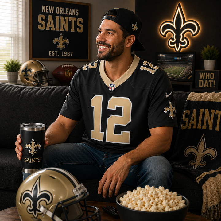 New Orleans Saints NFL Chris Olave Nike Player Game Jersey – Black (USA Stock)