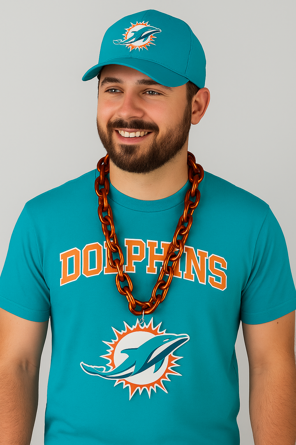 Miami Dolphins NFL UK Logo FanFave Fan Chain