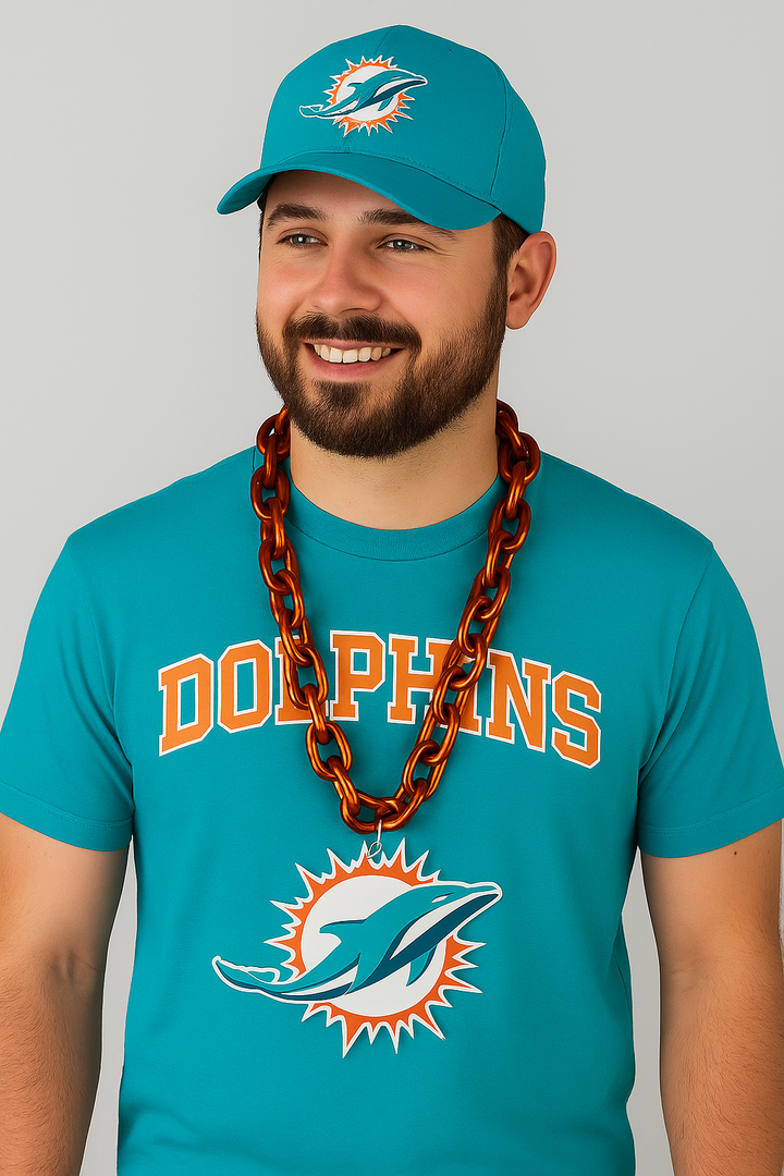 Miami Dolphins NFL UK Logo FanFave Fan Chain