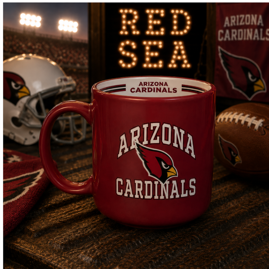 Arizona Cardinals NFL Stripe Mug - 15oz (UK Ready)