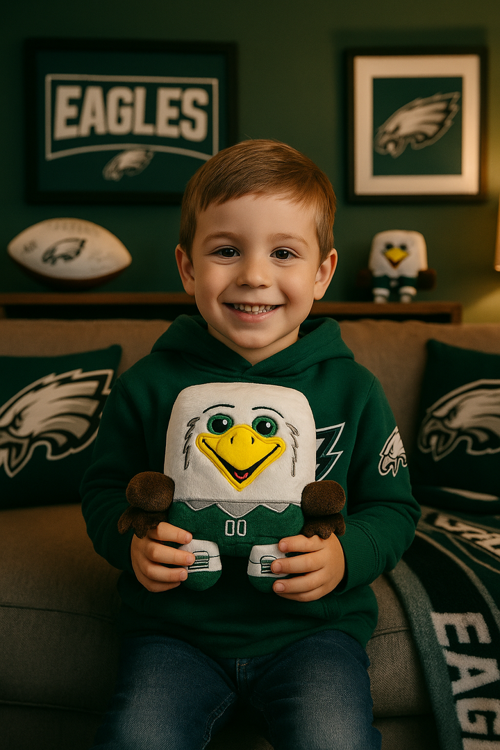 Philadelphia Eagles NFL UK Forever Collectibles 5 Inch Cube Mascot Plush (UK Stock) - UKASSNI