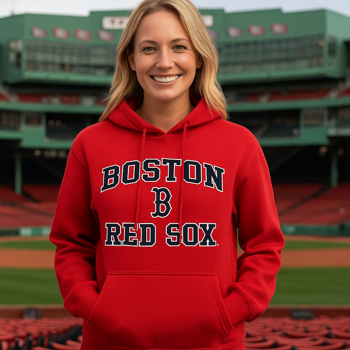 Boston Red Sox MLB UK Large Heart & Soul Pullover Hoodie – Red (UK Stock) - UKASSNI