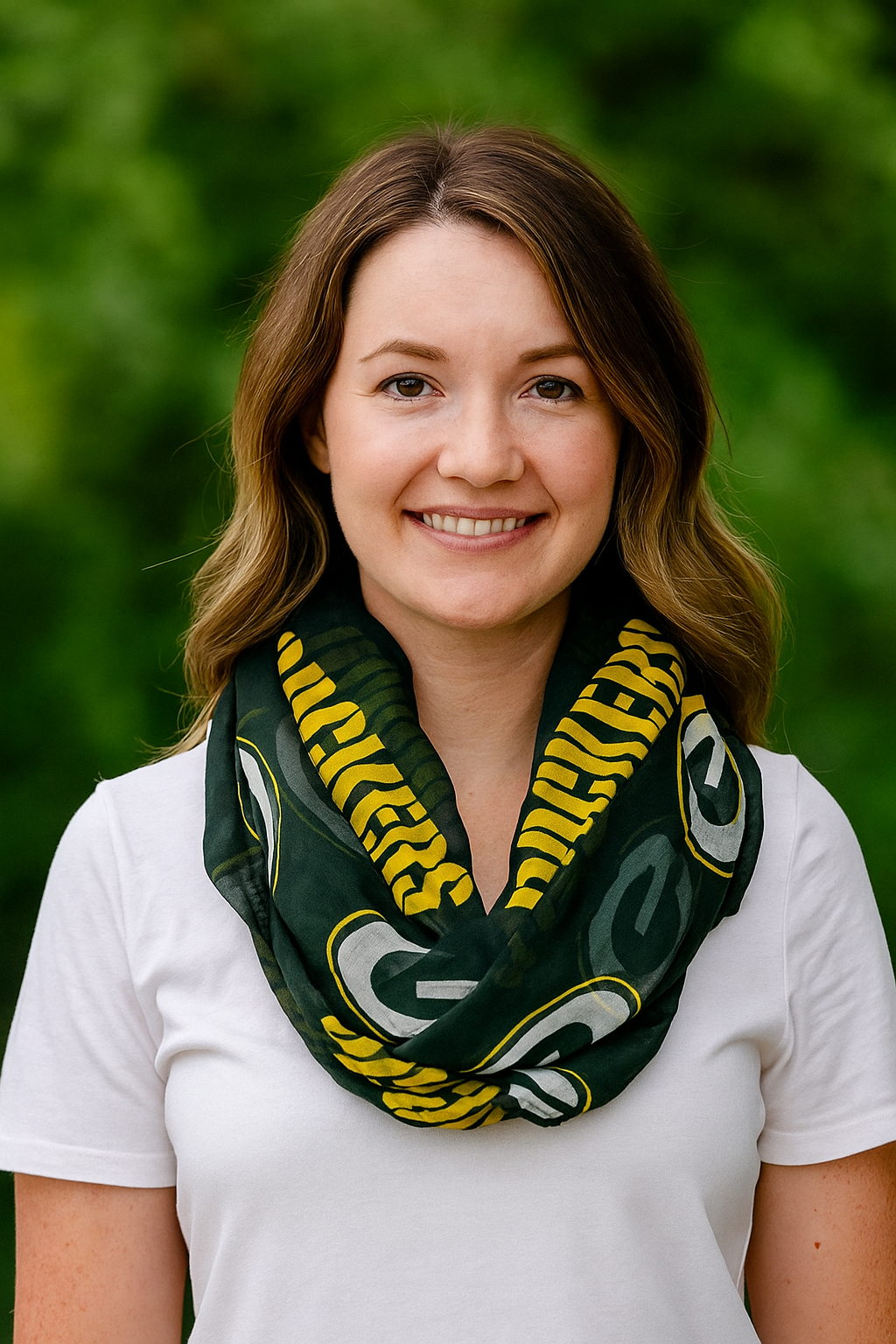 Green Bay Packers NFL Littlearth Sheer Infinity Scarf – (UK Stock) - UKASSNI