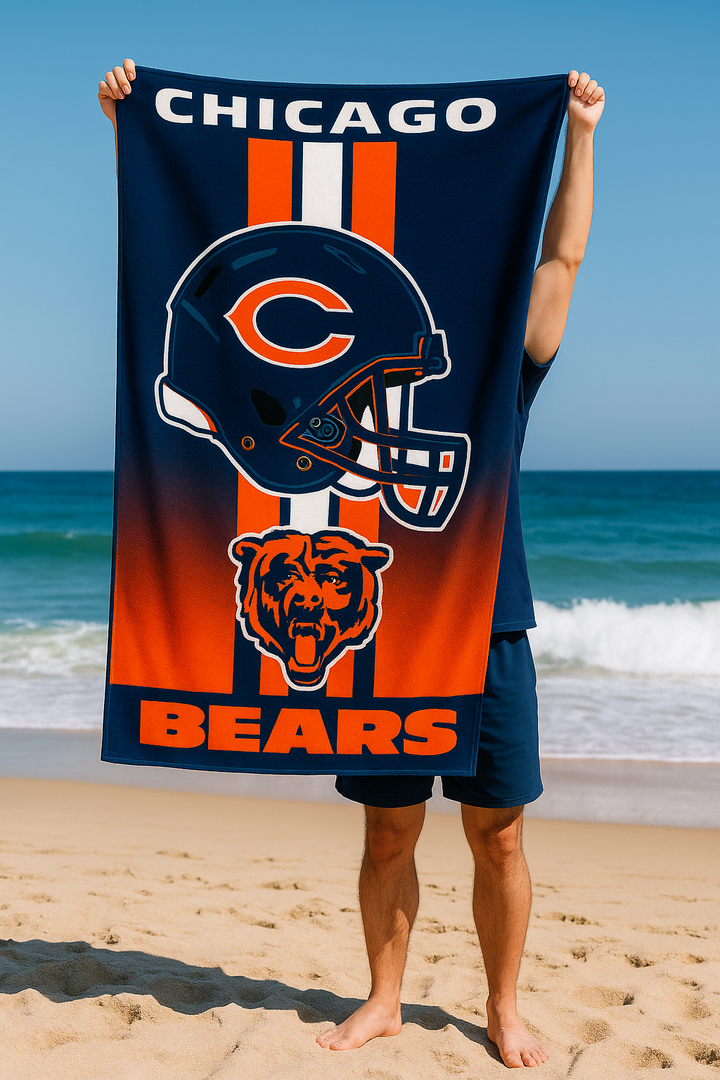 Chicago Bears NFL UK WinCraft NFL Fiber Beach Towel