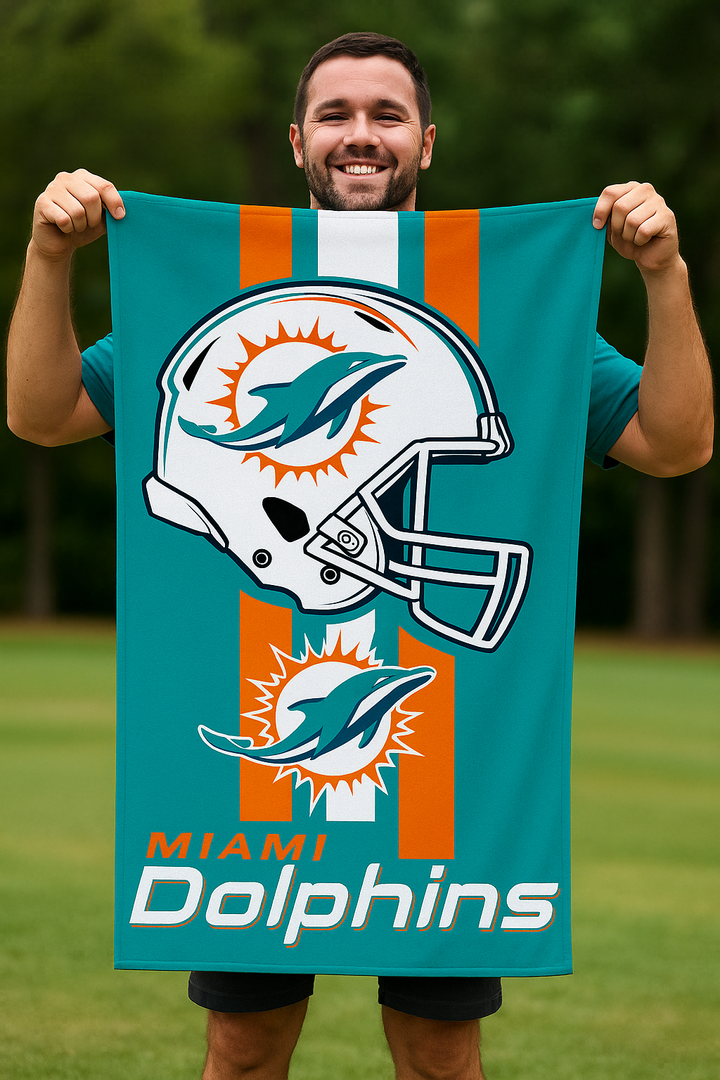 Miami Dolphins NFL UK WinCraft NFL Fiber Beach Towel