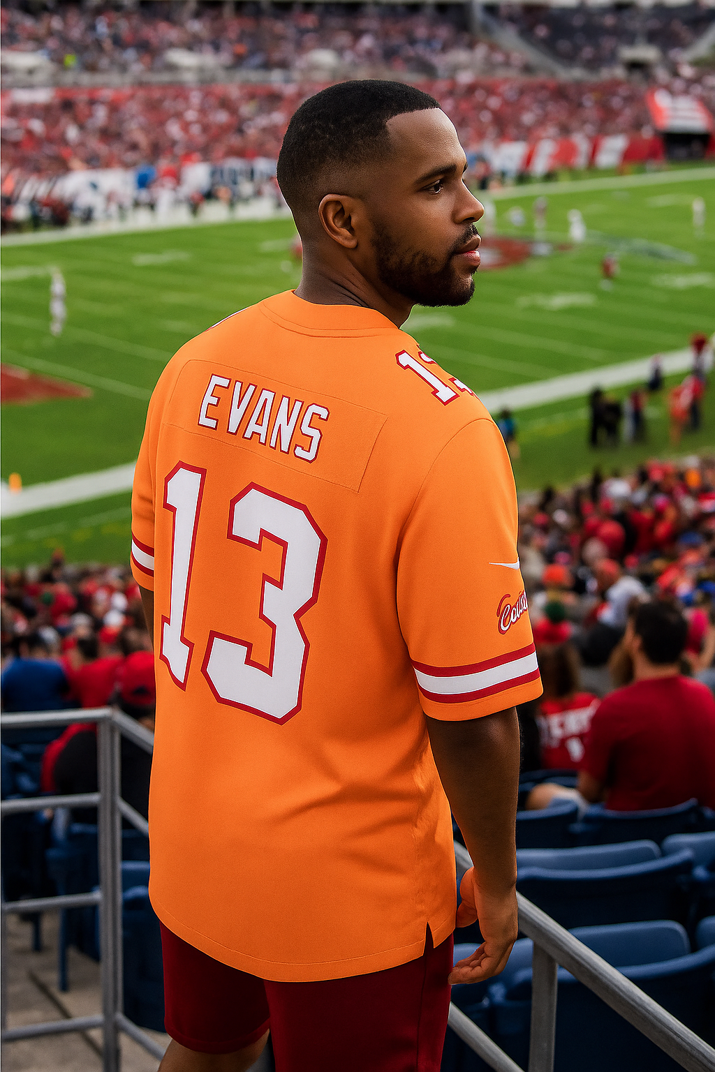 Tampa Bay Buccaneers NFL UK Medium Mike Evans Nike Throwback Game Jersey - Orange